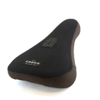 Tempered Black / Brown Pleather Pivotal BMX Seat