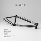Tempered Harrow BMX Frame - HANDCRAFTED DOWN UNDER