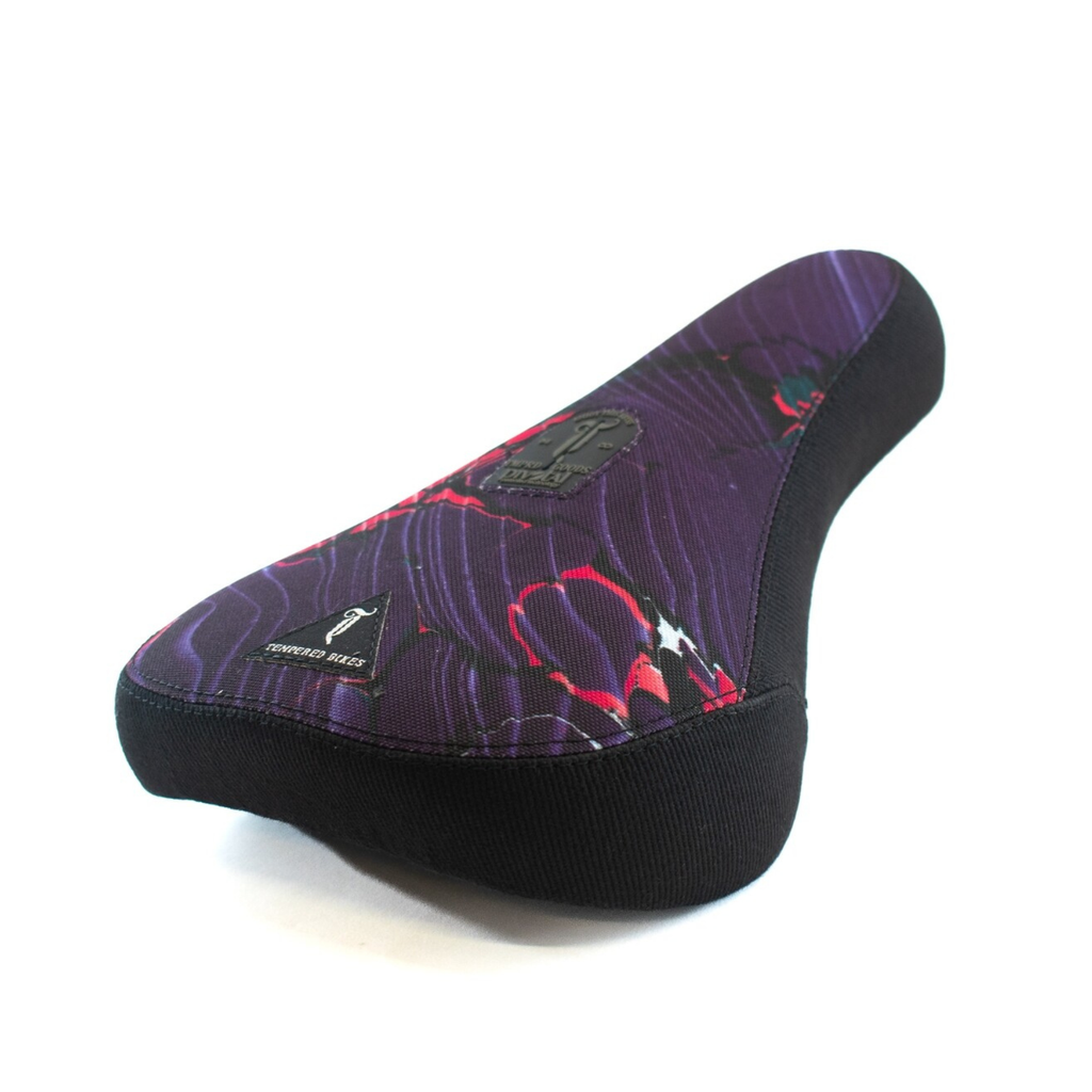 Tempered Purple / Pink Marble Pivotal BMX Seat