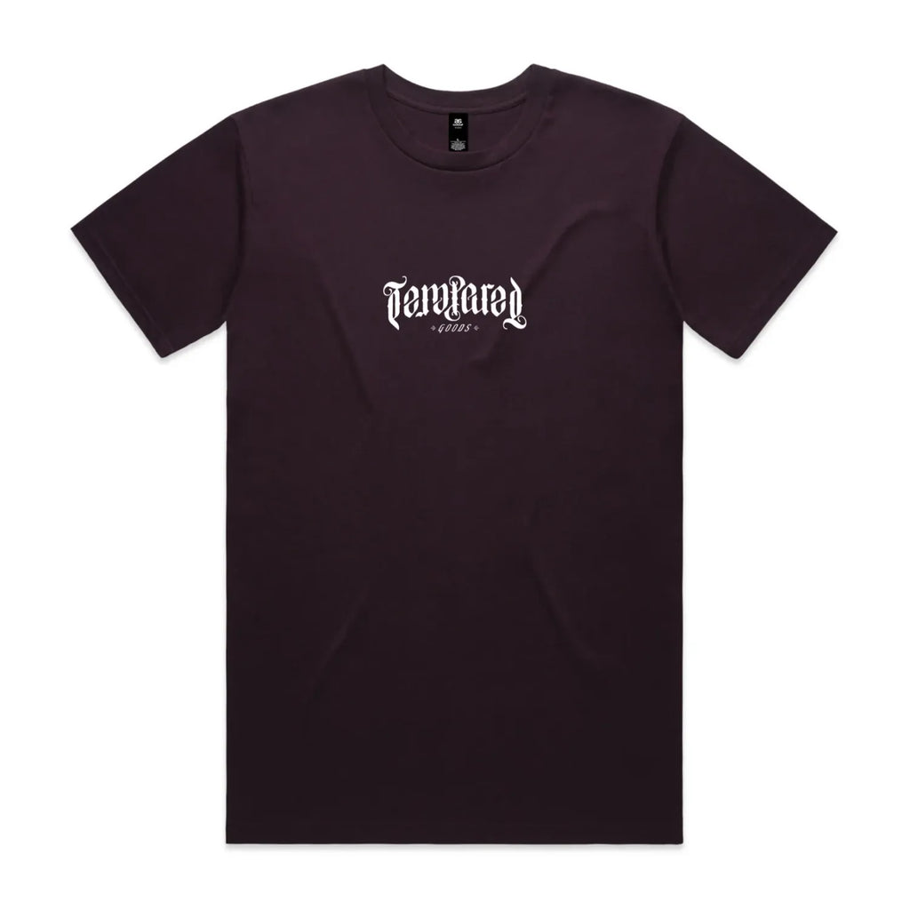 Tempered Logo BMX Tee - Plum