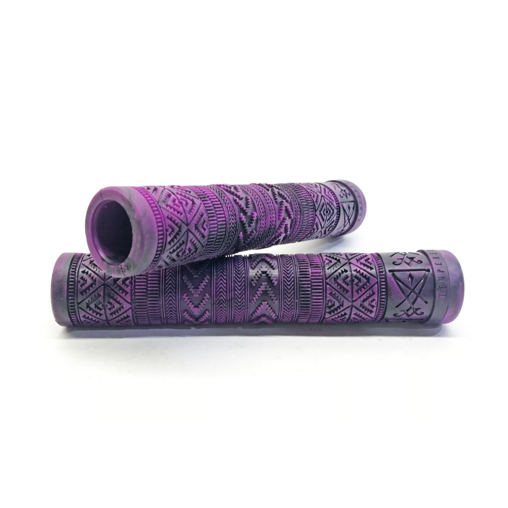 Tempered Zephyr BMX Grips - Flangeless