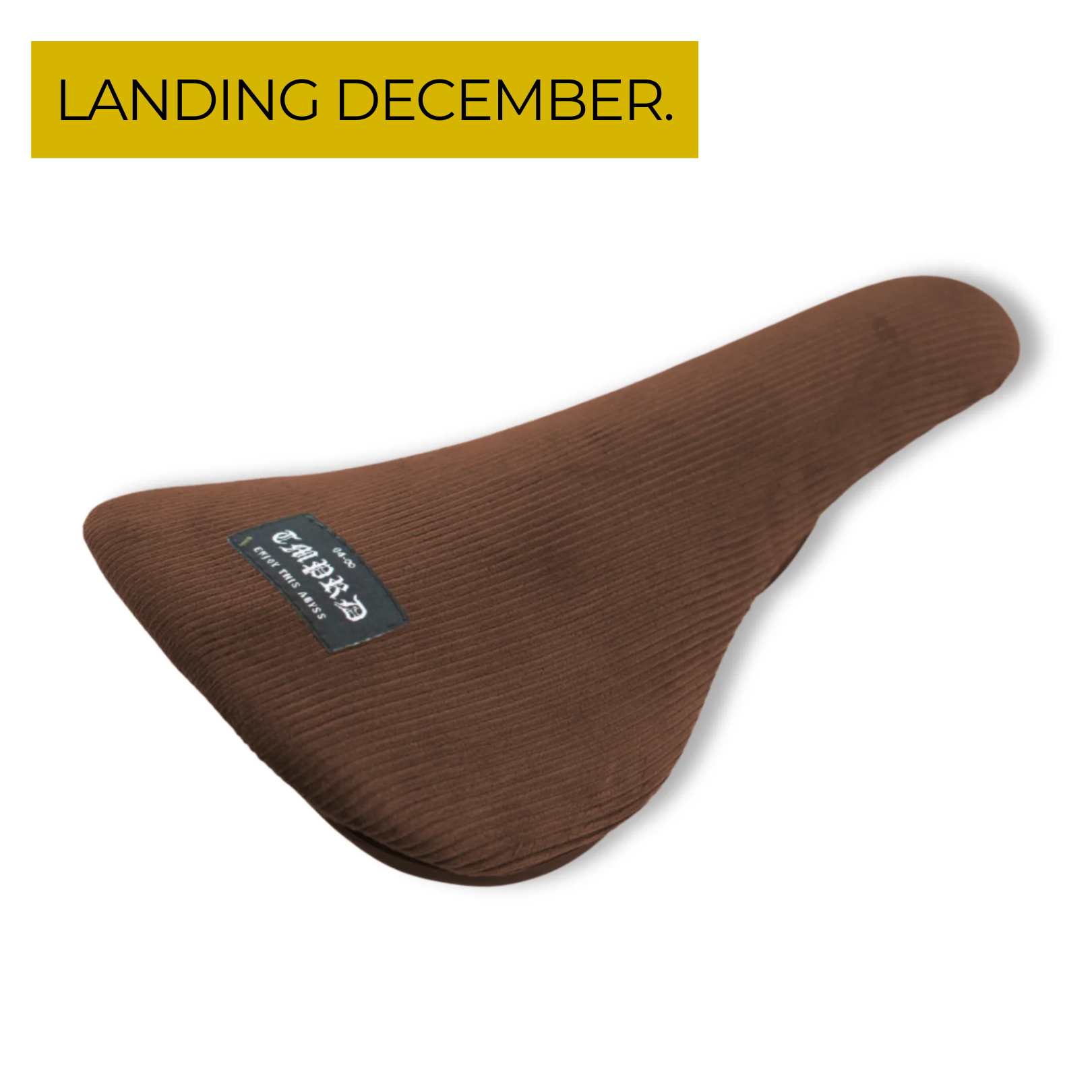 Tempered Corduroy Dark Tan Railed BMX Seat