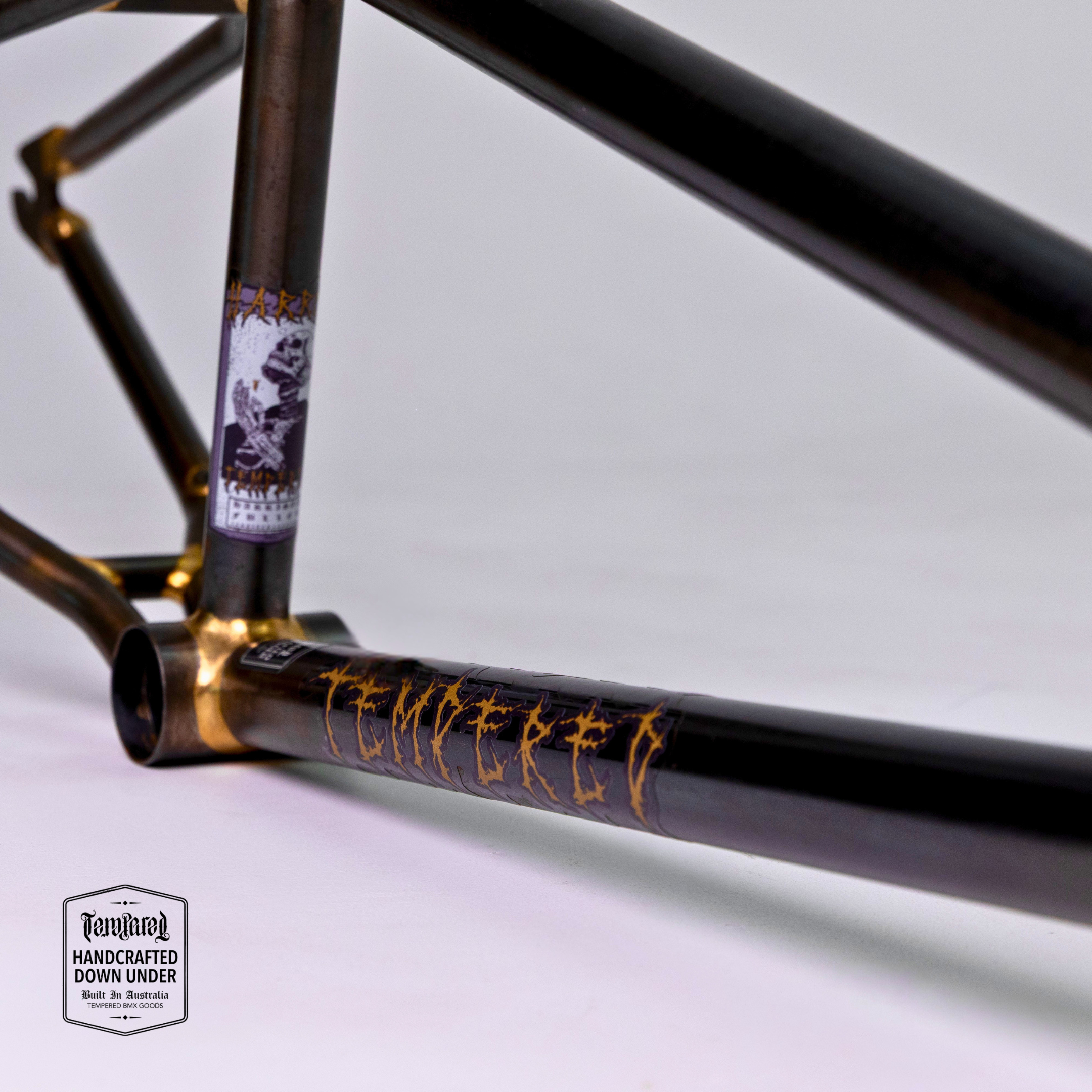 Tempered Harrow BMX Frame - HANDCRAFTED DOWN UNDER