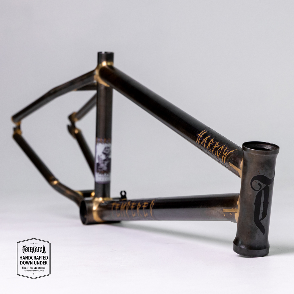 Tempered Harrow BMX Frame - HANDCRAFTED DOWN UNDER