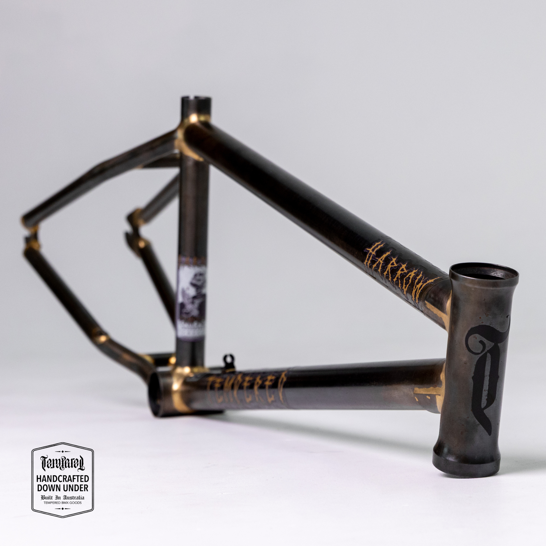 Tempered Harrow BMX Frame - HANDCRAFTED DOWN UNDER