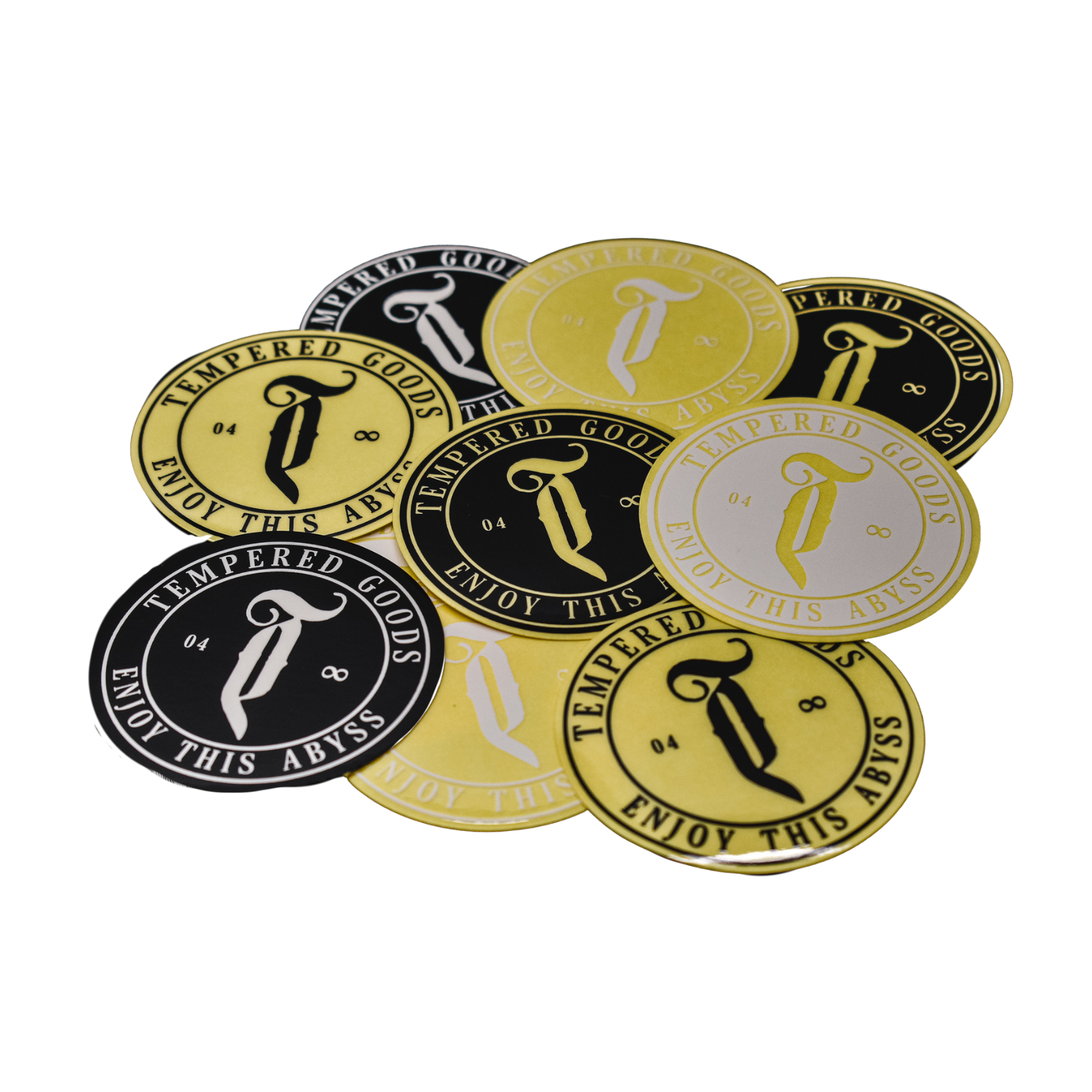 Tempered Abyss logo sticker pack 10pk