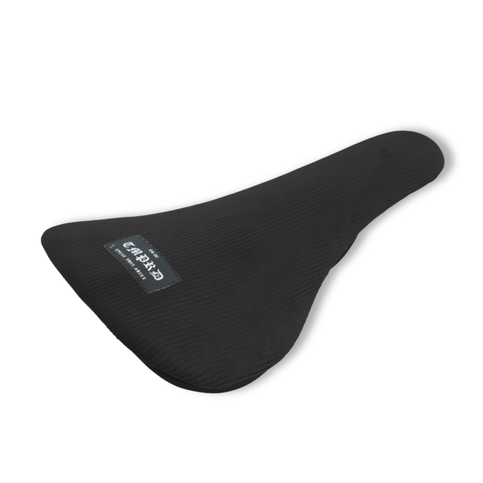 Tempered Corduroy Black Railed BMX Seat
