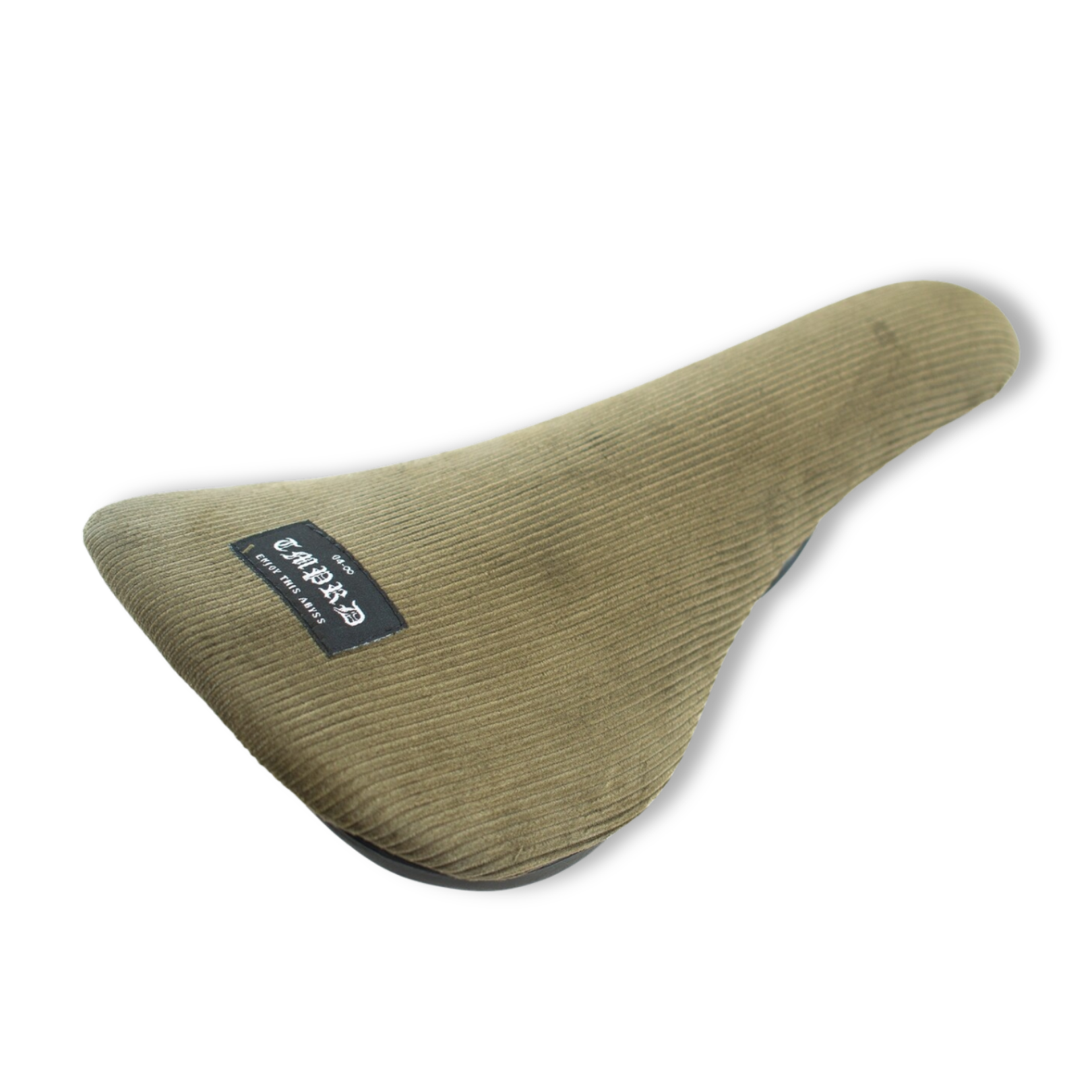 Tempered 70's Corduroy Green Railed BMX Seat
